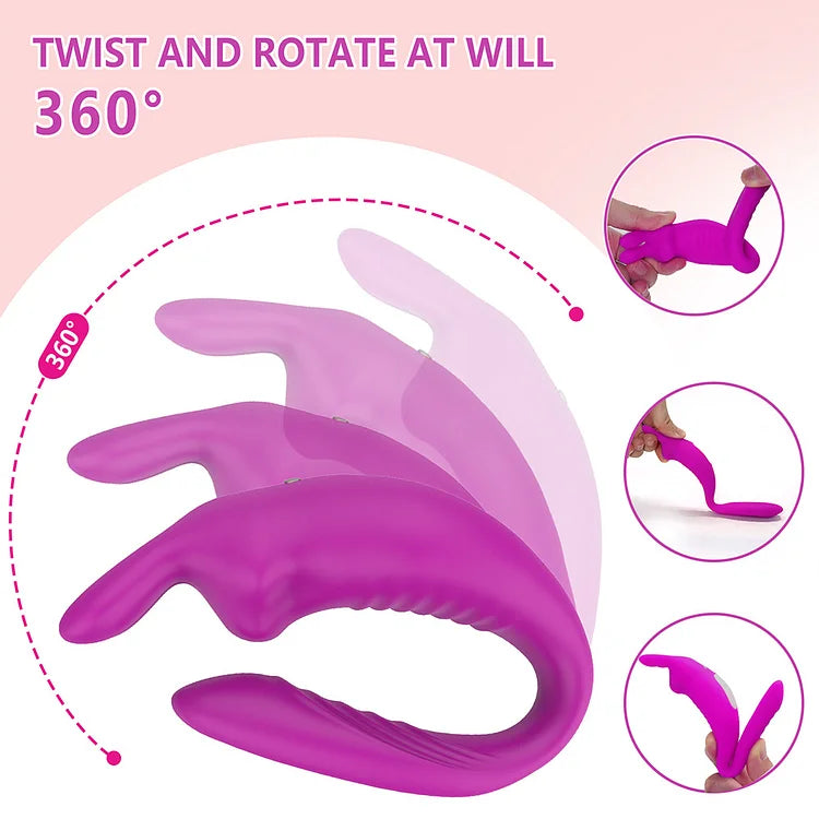 Clitoral G-Spot Rabbit Vibrator - Couple