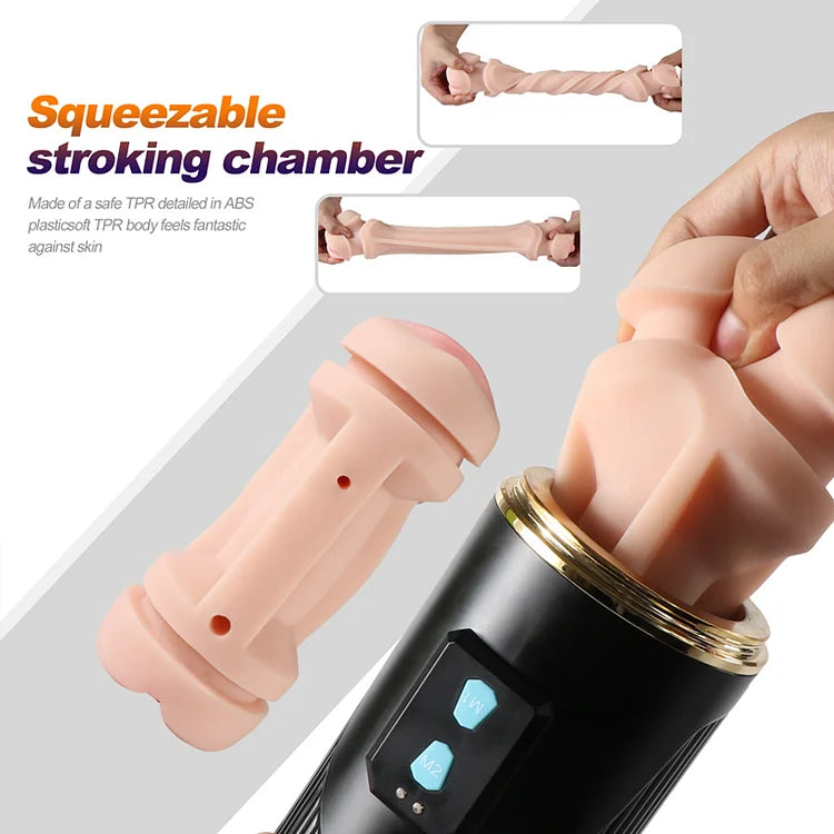 Double-headed aircraft cup fully automatic men's masturbation device mouth and vagina double acupoint famous device penis exercise adult sex toys