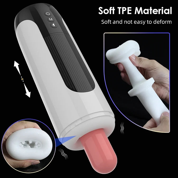 Automatic Telescopic Male Masturbator Thrusting Vibrator Masturbation Cup