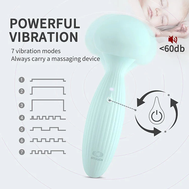 Mushroom Charging Vibrator Female Masturbation Double Headed