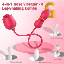 Load image into Gallery viewer, S475-7 4-in-1 Three Pistils Rose Toy With Telescopic Egg