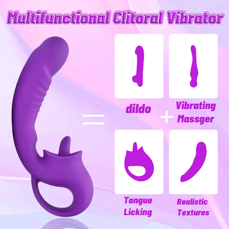 8 Frequency Tongue Licking Vibration FemaleMassage Masturbator