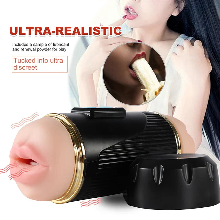 Double-headed aircraft cup fully automatic men's masturbation device mouth and vagina double acupoint famous device penis exercise adult sex toys