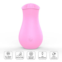 Load image into Gallery viewer, Rose Vibrator With Tongue