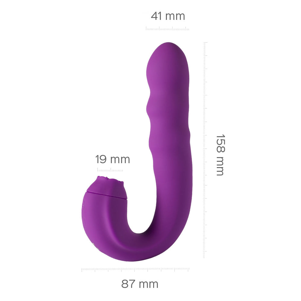 LILIAN G Spot Vibrator with Rotating Head & Vibrating Tongue